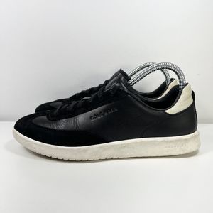 Cole Haan GrandPro Turf Shoes Women's 7.5B Black Suede Leather Lace Up Sneakers